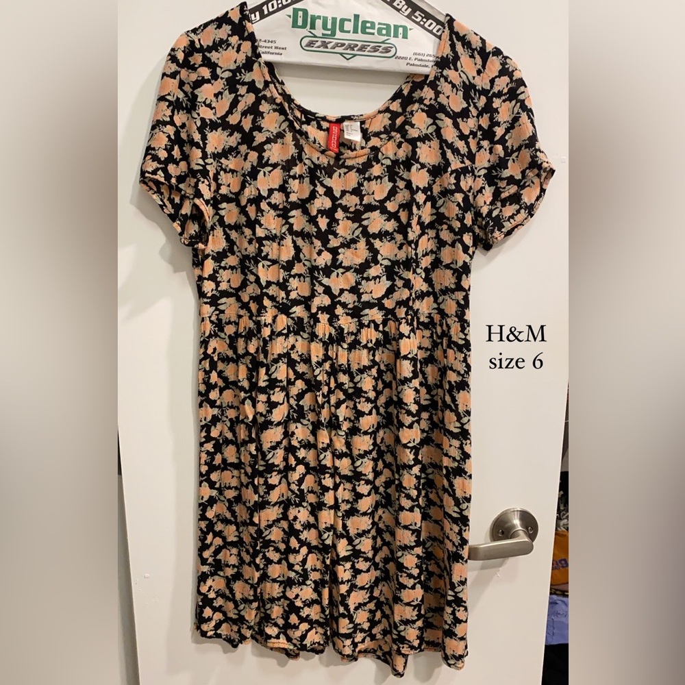 H&M Floral Baby Doll Dress